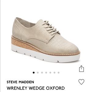 🏷NWT Steve Madden Wrenley Wedge Oxford Shoes 6.5